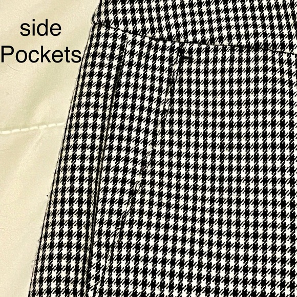 Ann Taylor Monochrome Houndstooth Trousers - Picture 5 of 10